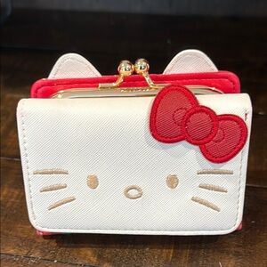 Hello Kitty Tri-Fold Wallet with Kisslock (EUC)
